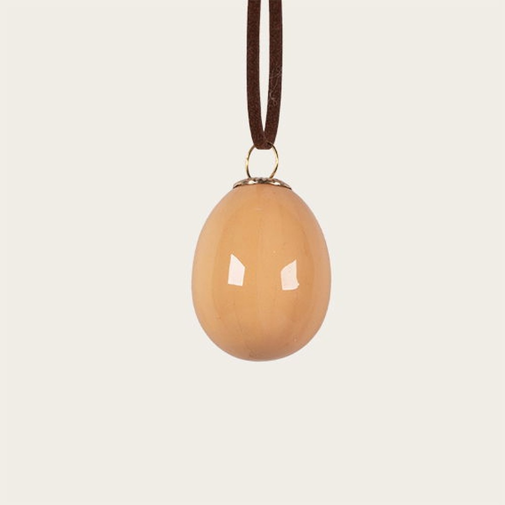 Påskeæg Gul - 1 stk (4 x Ø 2,5 cm) | Påske Påskepynt - Temashop
