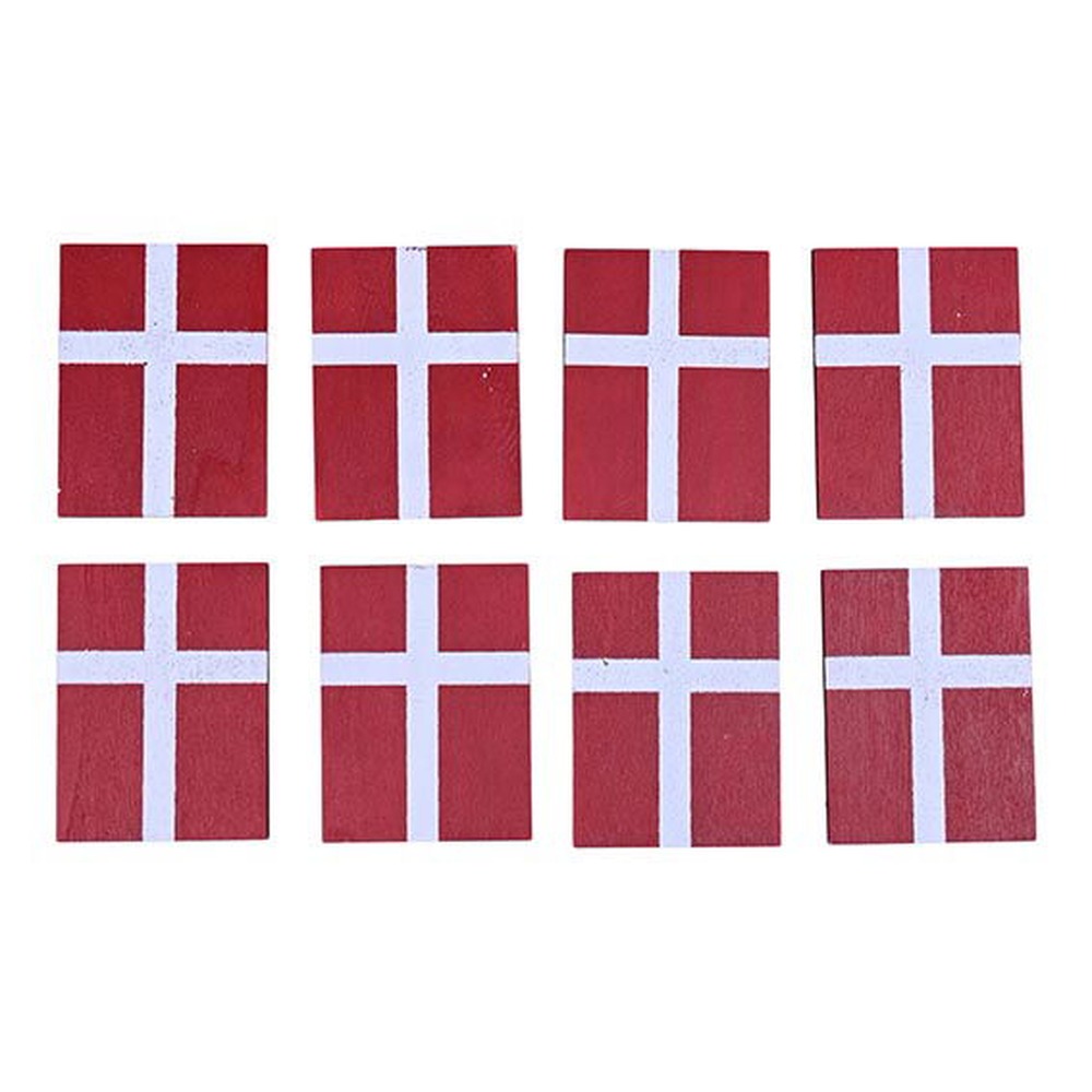 Dannebrog Trækonfetti Rød