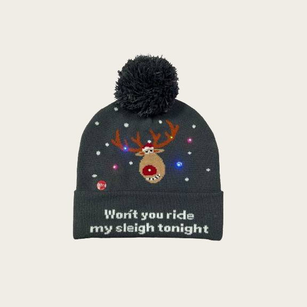 Julehue Med LED Blå