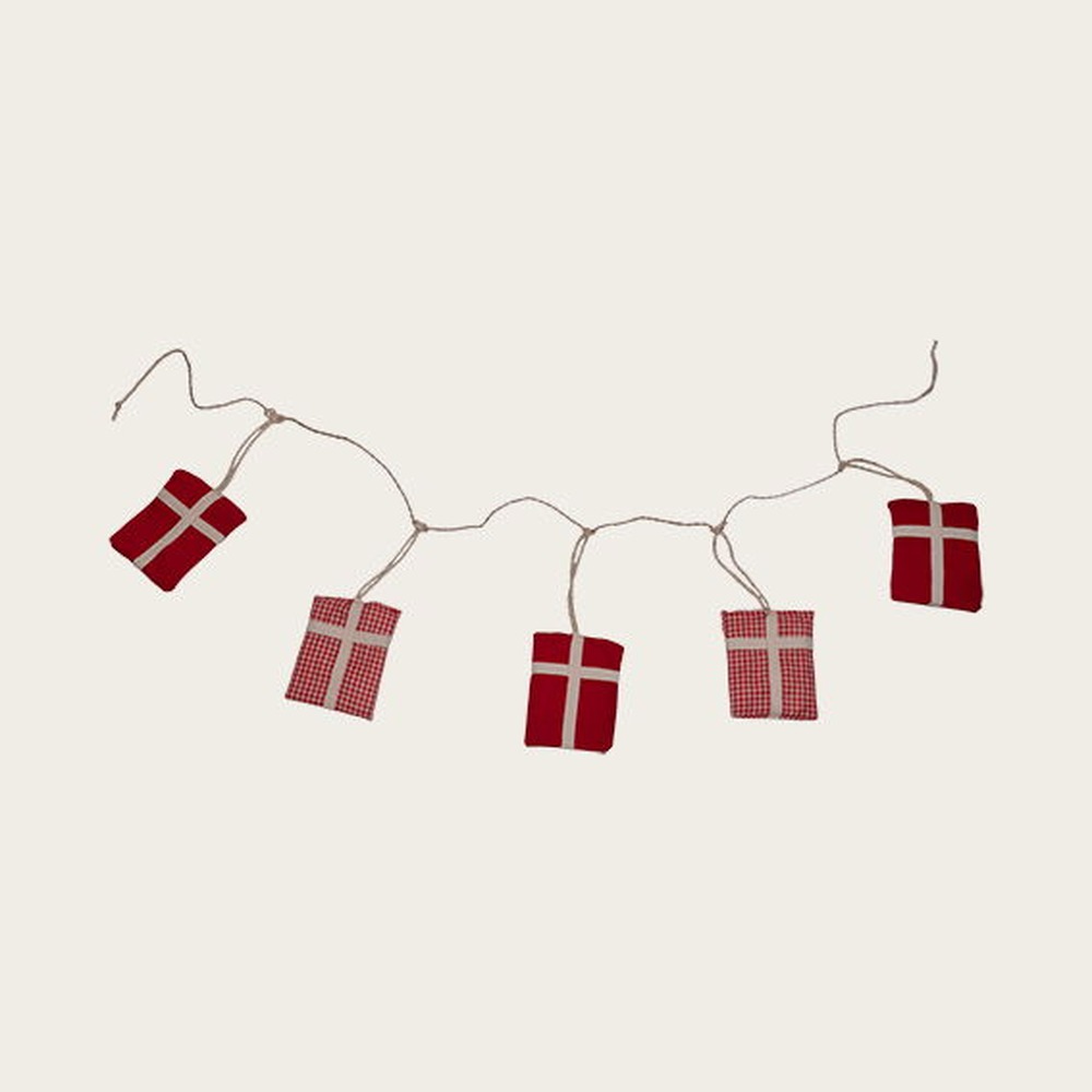 Dannebrog Flagguirlande Rød