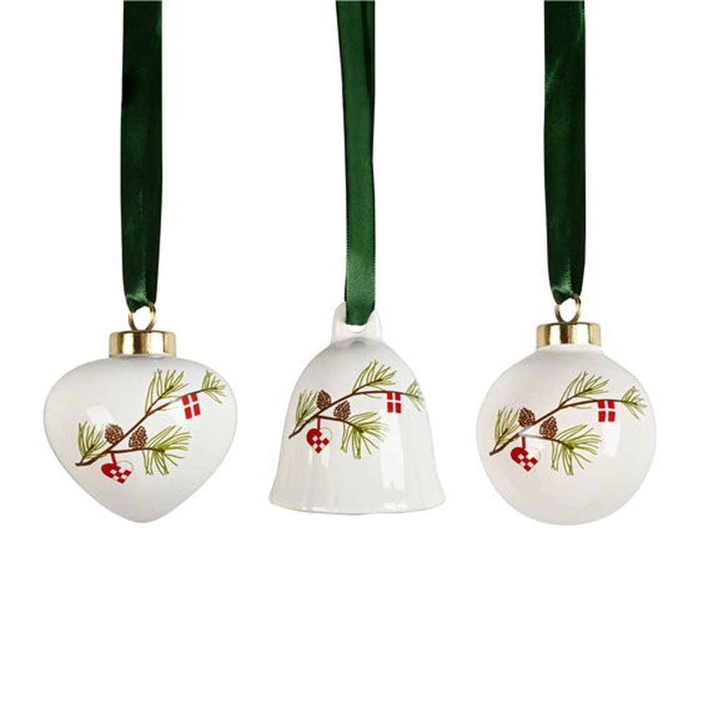 Dansk Jul Julekugler Hvid