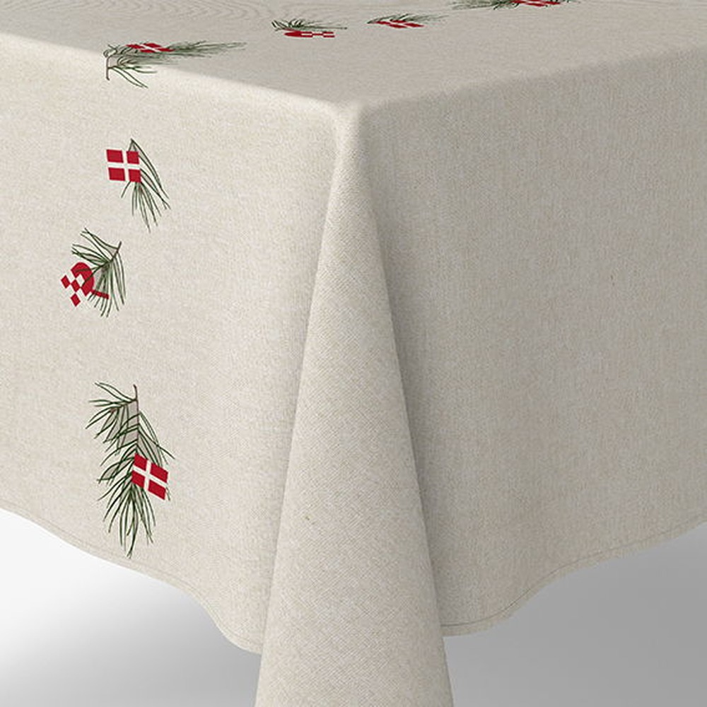 Dansk Jul Dug Beige - 1 stk (140 x 240 cm) | Danmark Duge - Temashop