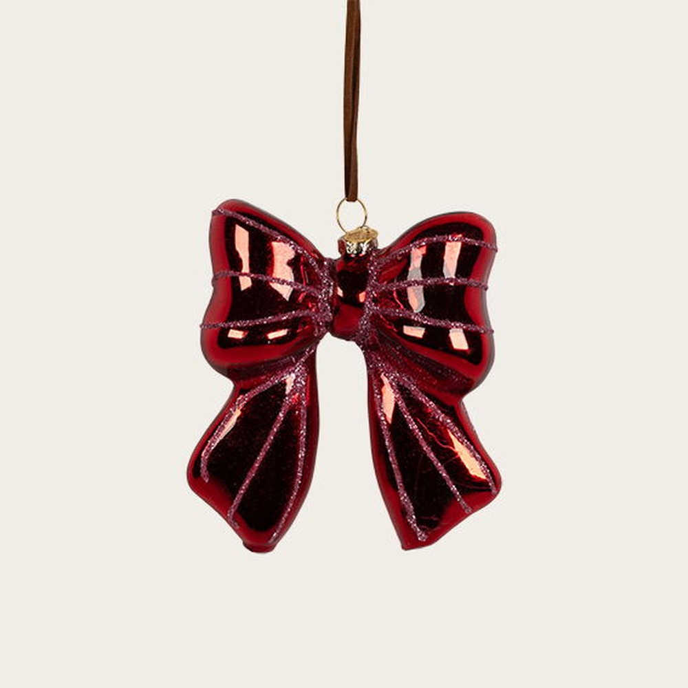 Sløjfe Juleophæng Rød