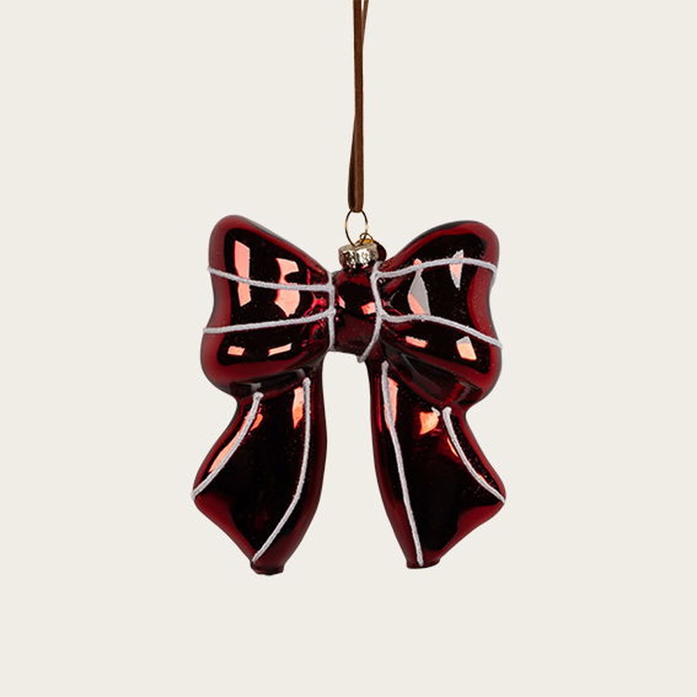 Sløjfe Juleophæng Rød