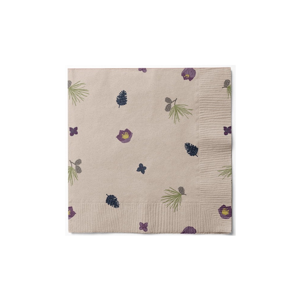 Gran Servietter Beige - 20 stk (33 x 33 cm) | Jul Servietter - Temashop