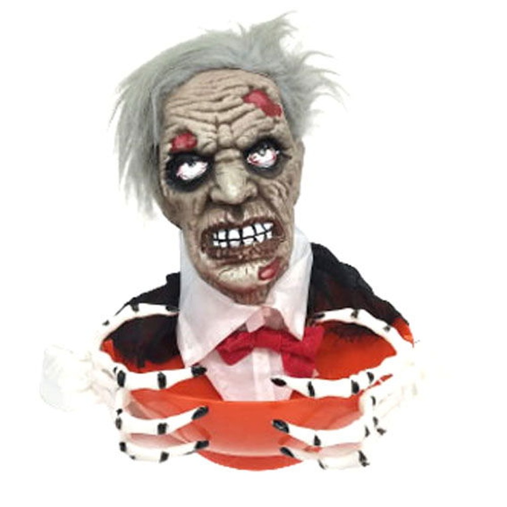 Zombie Dekorationsfigur Med LED