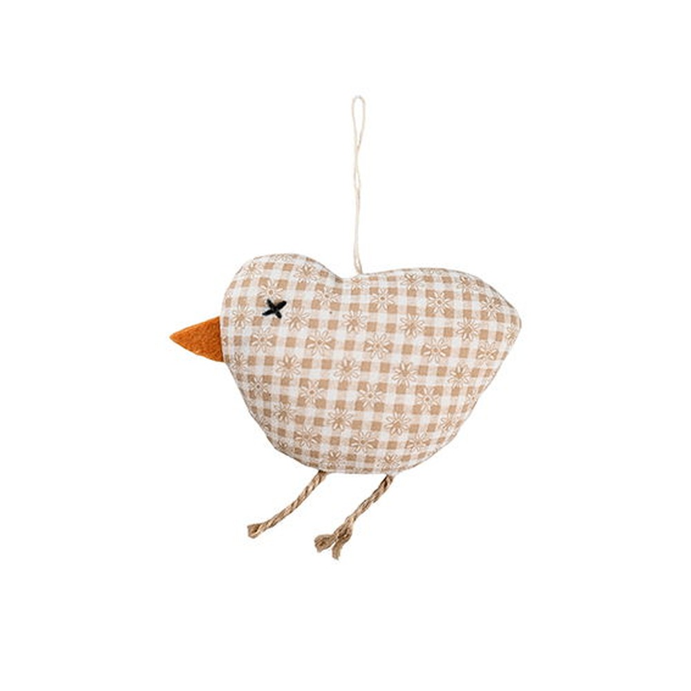 Kylling Til Ophæng Beige - 1 stk (20 x 18 x 25 cm) | Kylling Dekorationsfigurer - Temashop