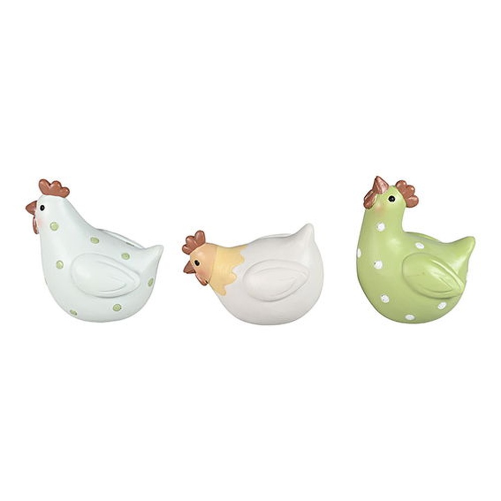 Kylling Dekorationsfigur Grøn - 1 stk (8 cm) | Kylling Dekorationsfigurer - Temashop