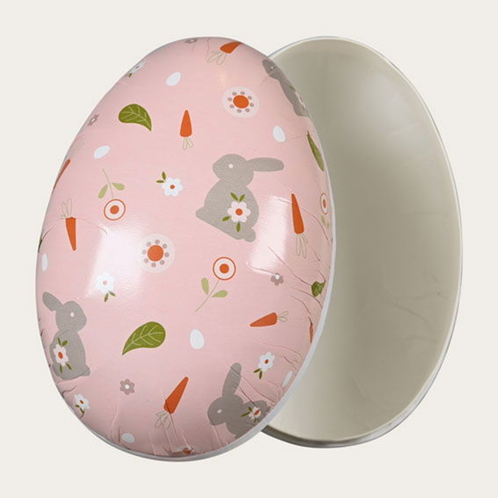 Påskeæg Lyserød - 1 stk (15 x Ø 9 cm) | Bunny Påskepynt - Temashop