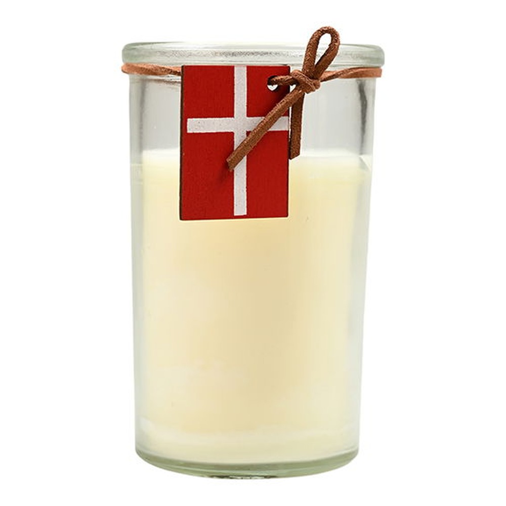 Lys I Glas Med Dannebrog