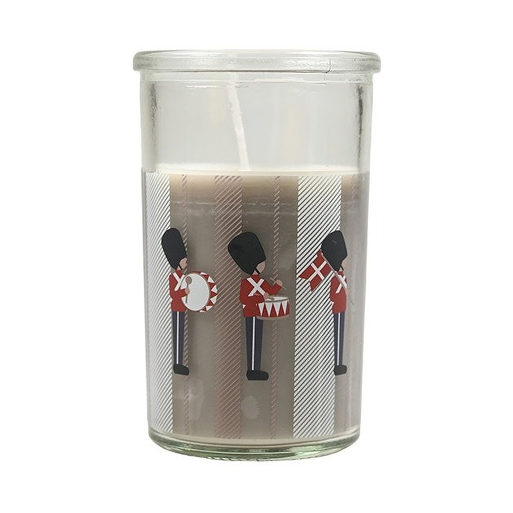 Garder Lys I Glas Grå - 1 stk (10 x Ø 6 cm) | Garder Lys / lysestager - Temashop