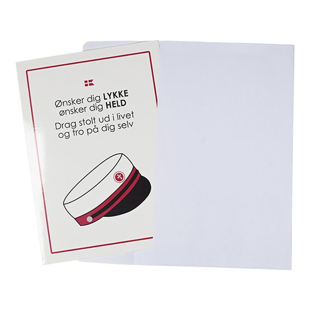 Student Lykønskningskort Rød