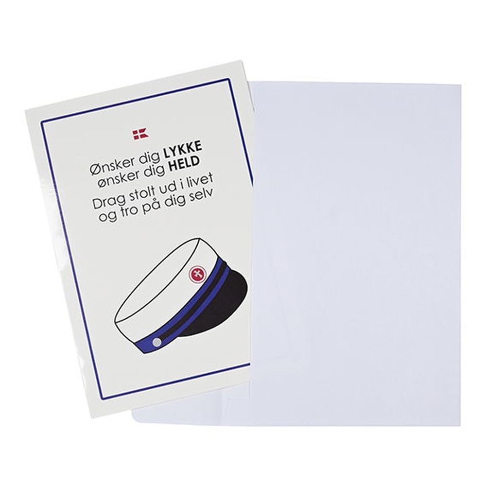 Student Lykønskningskort Blå