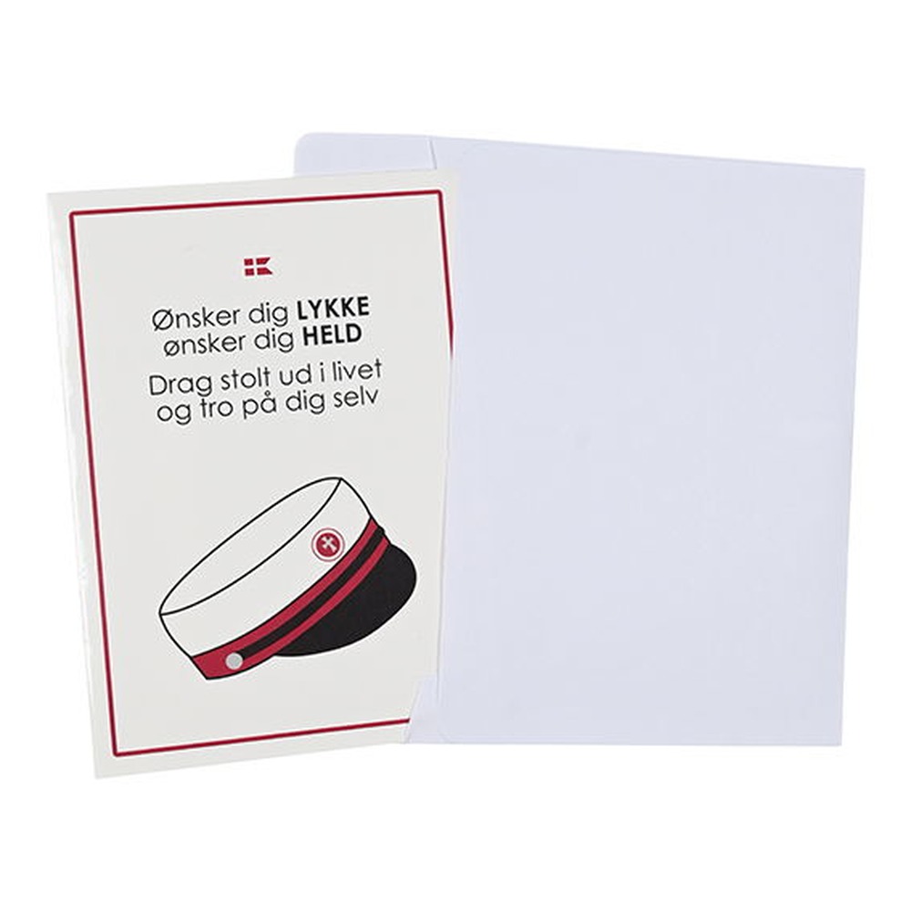 Student Lykønskningskort Rød