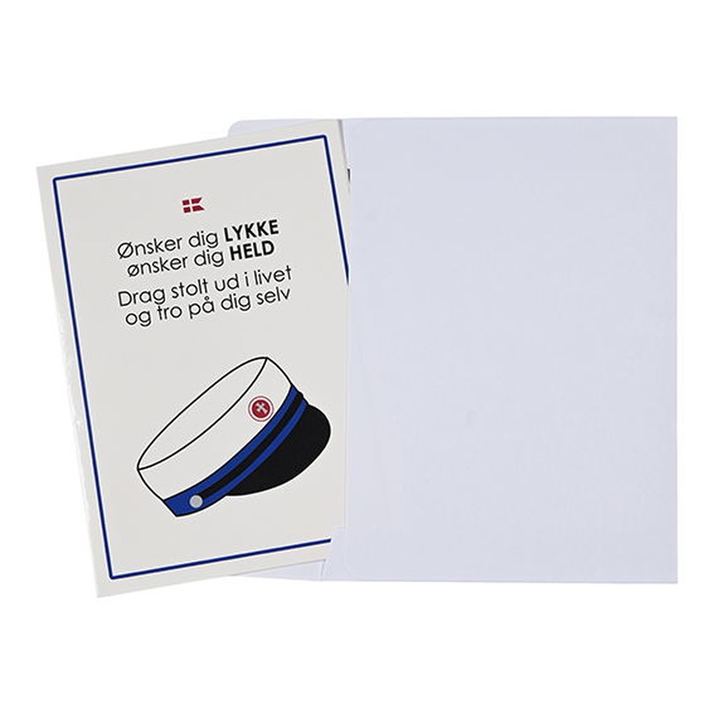 Student Lykønskningskort Blå