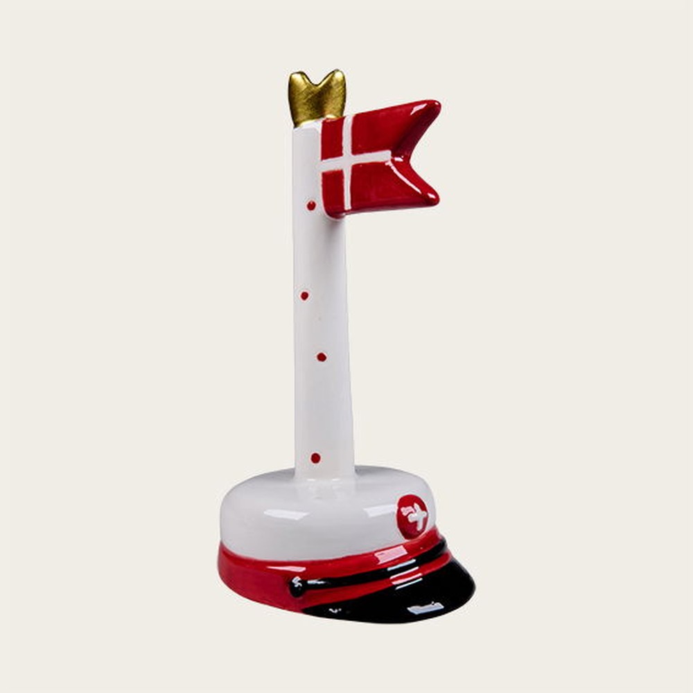 Studenterhue Flag Rød - 1 stk (12 x 6,2 x 5,3 cm) | Studerende Flag - Temashop