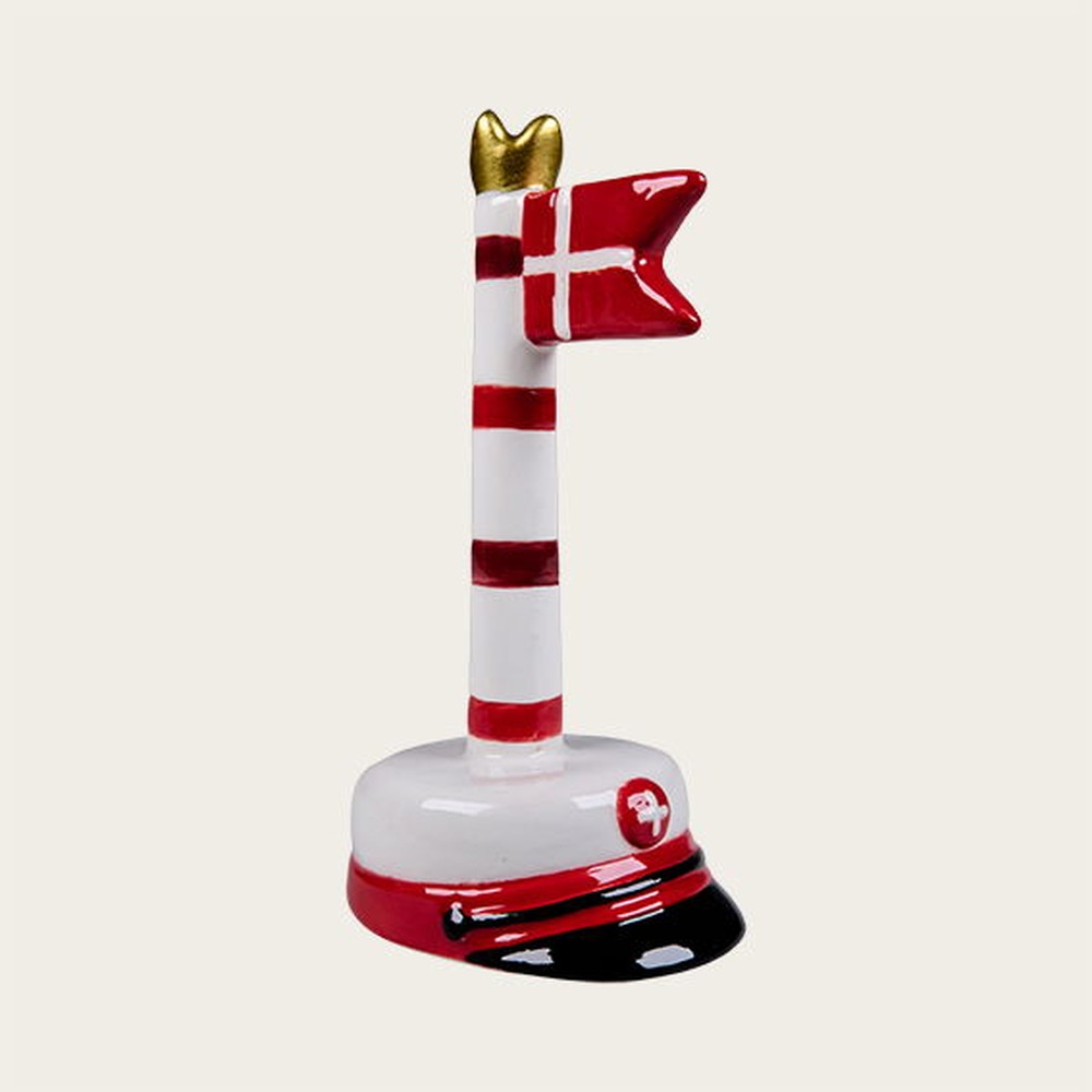 Studenterflag Rød - 1 stk (12 x 6,2 x 5,3 cm) | Studerende Flag - Temashop
