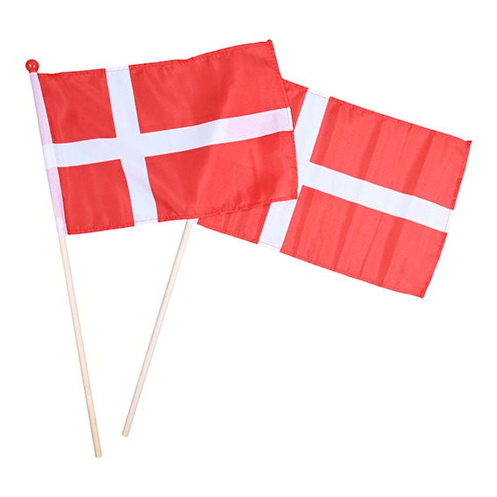 Dannebrog Vifteflag Træ