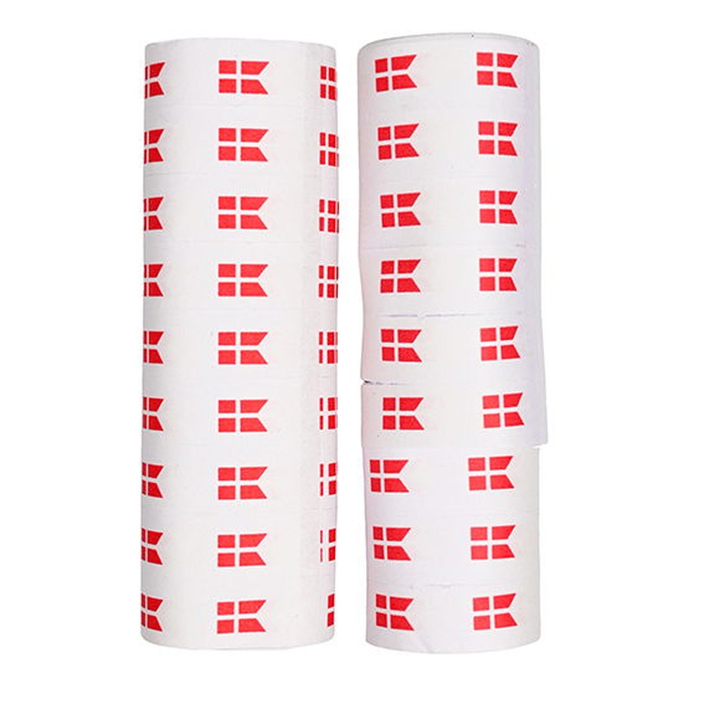 Dannebrog Serpentiner Rød