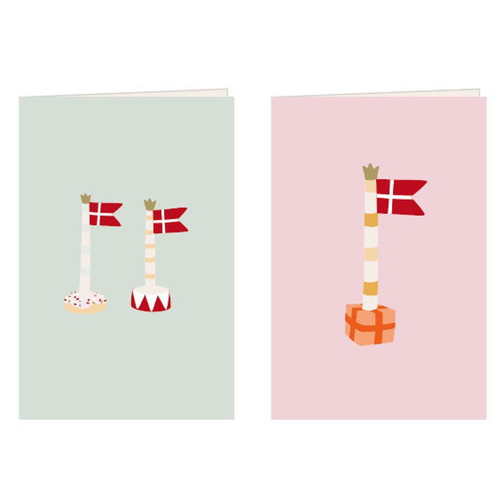 Dannebrog Lykønskningskort