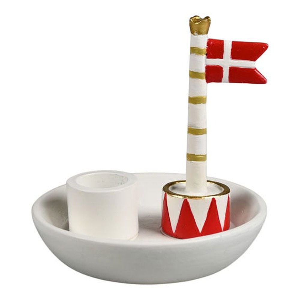 Dannebrog Lysestage Rød