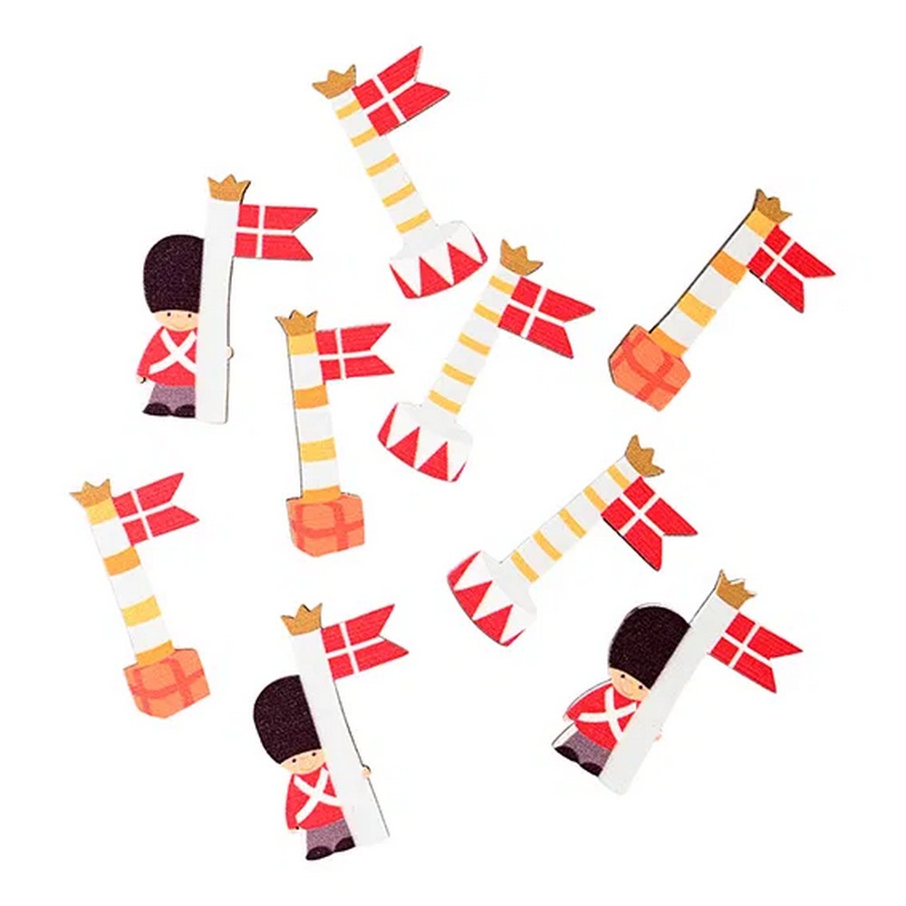 Dannebrog Soldat Trækonfetti