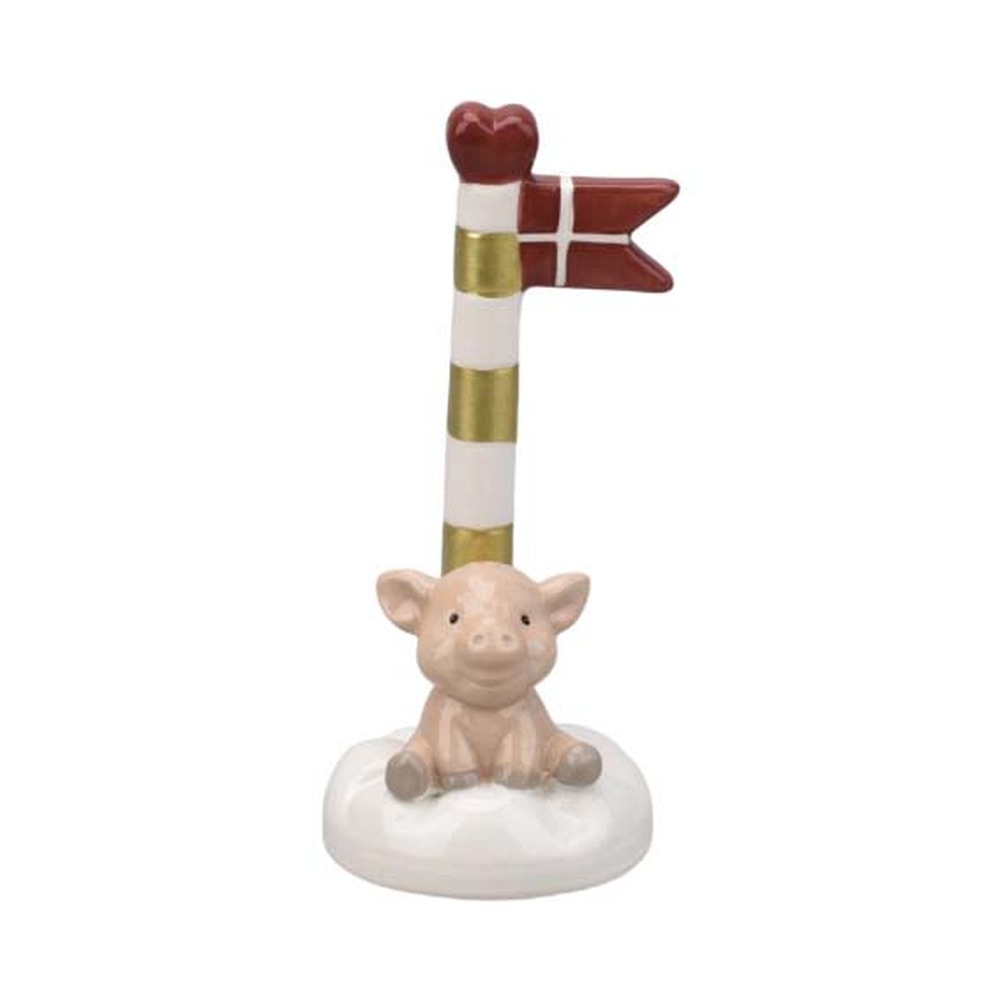 Gris Dekorationsfigur Dannebrog
