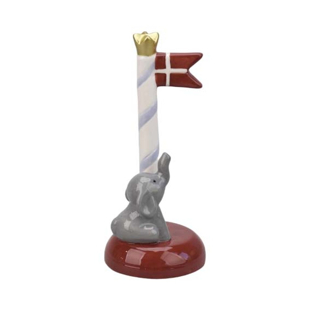 Dannebrog Elefant Dekorationsfigur Rød
