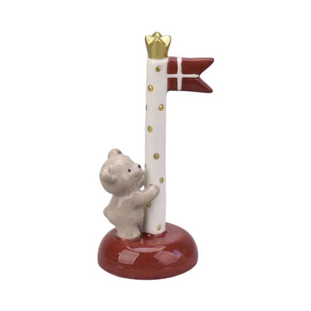 Bjørn Med Dannebrog Figur Rød