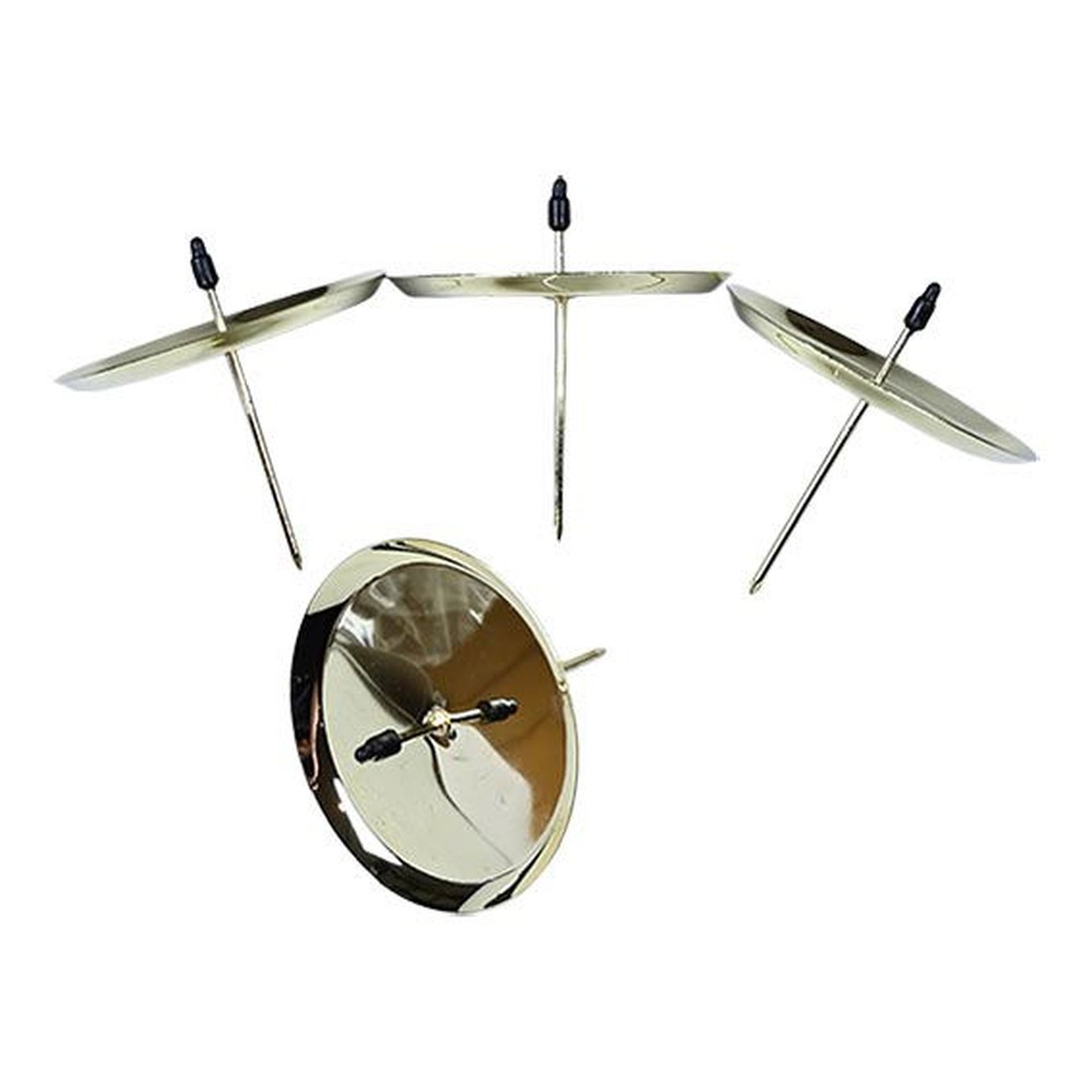 Guld Lysestager - 4 stk (8 x Ø 7 cm) | Jul Lysestager - Temashop