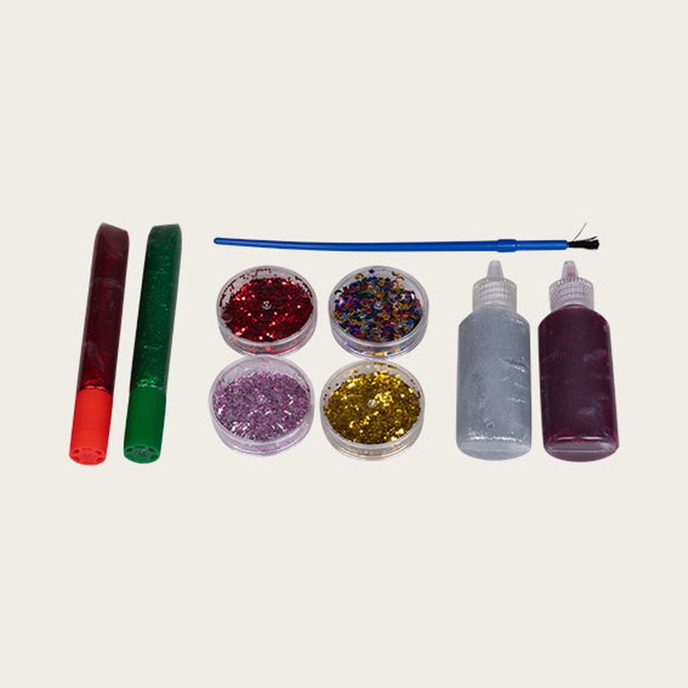 Glitter/Konfetti Sæt - 1 sæt | Julegave Glimmer - Temashop