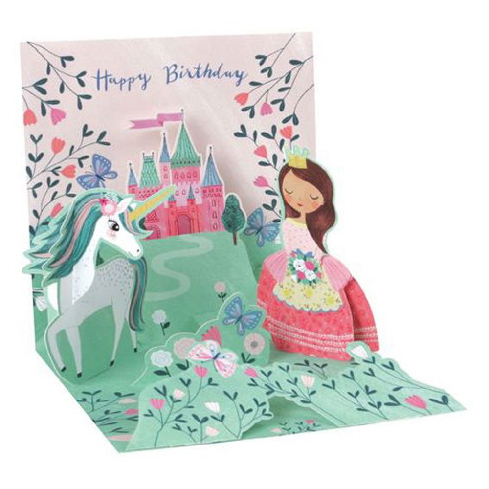 Enhjørning Pop-Up Fødselsdagskort