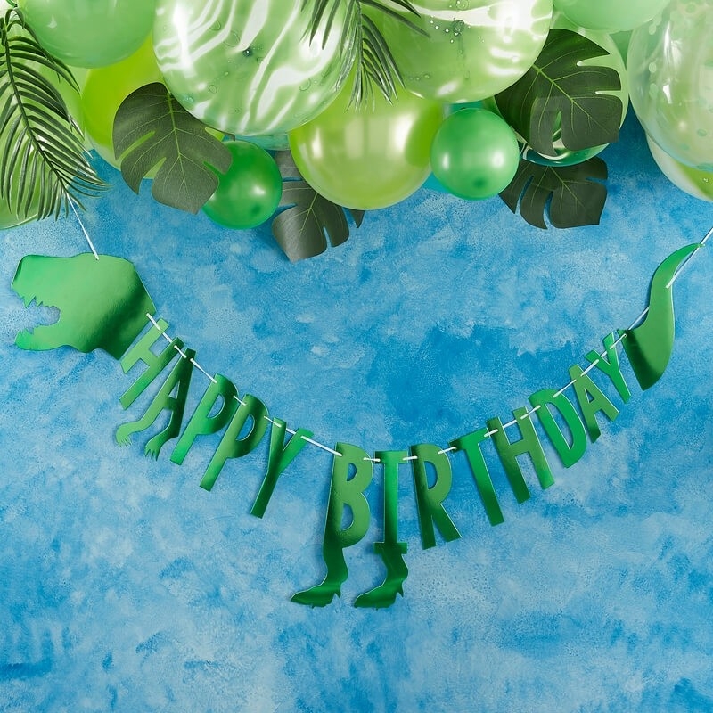Dinosaur Happy Birthday Guirlande