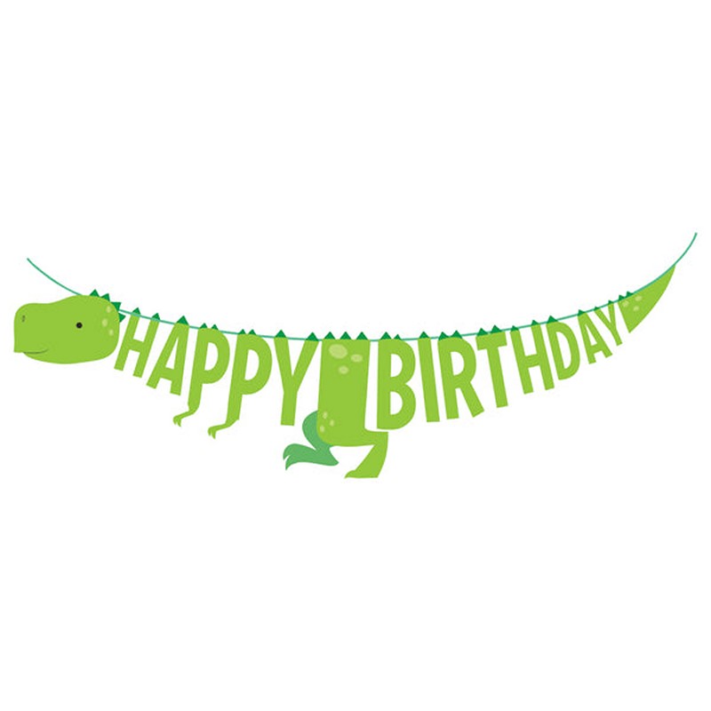 Dinosaur Happy Birthday Guirlande