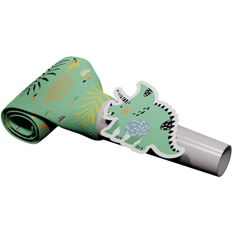 Dinosaur Roars Ryslere - 6 stk (24 cm) | Dinosaurus Ryslere / truthorn - Temashop
