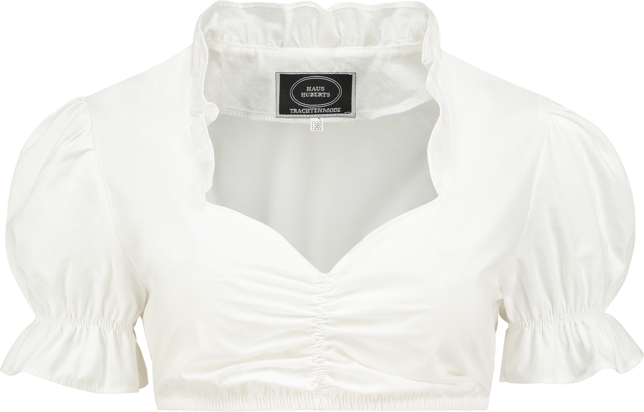 Dirndlbluse Traditionel Hvid - Anledninger kostume til voksne i størrelserne XS-4XL | Oktoberfest kostume til kvinder - Temashop