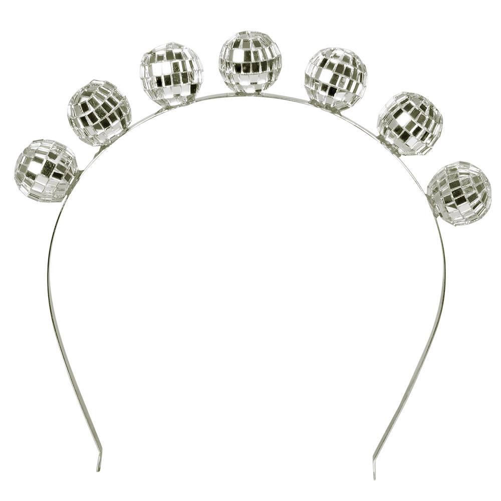 Disko Hårbøjle (23 x 16 cm) | 70'erne Disco Hårbøjle / Pandebånd / Hårbånd - Hovedtilbehør - Temashop