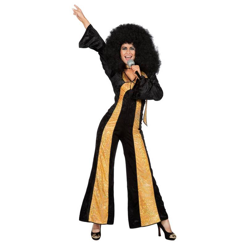 Diskoens Dronning Kostume - Årtier kostume til voksne i størrelserne XS-XL | 70'erne Disco kostume til kvinder - Temashop