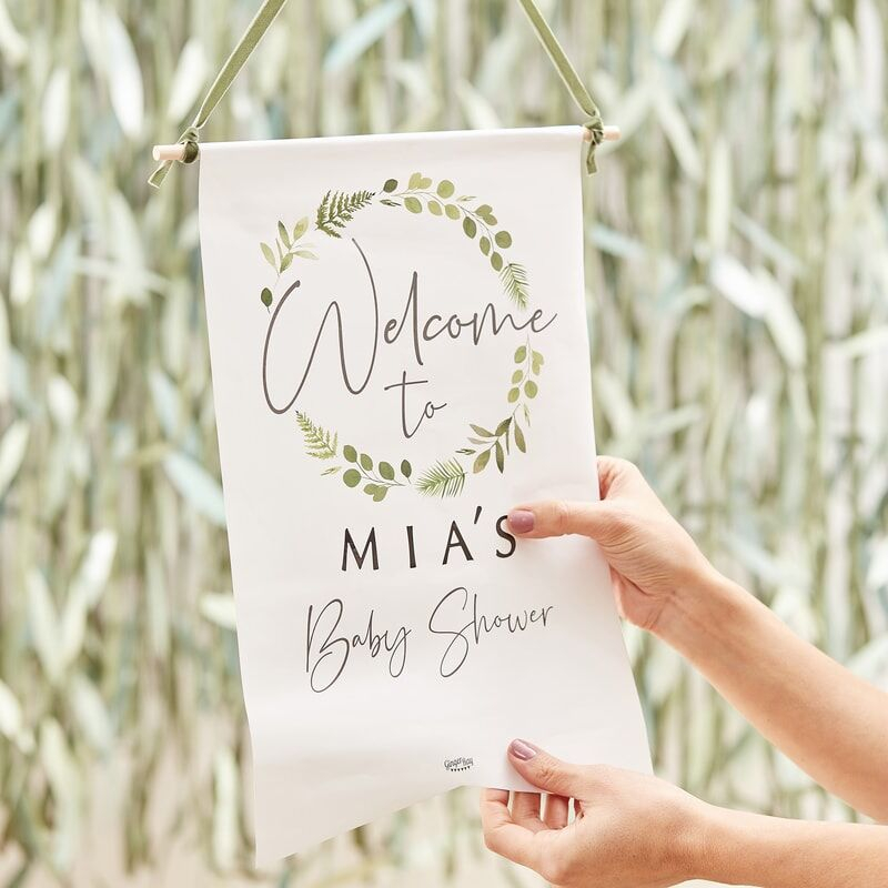 DIY Babyshower Velkomstskilt