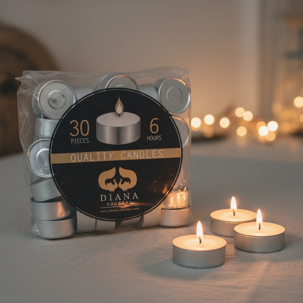 Diana Fyrfadslys 6 Timer