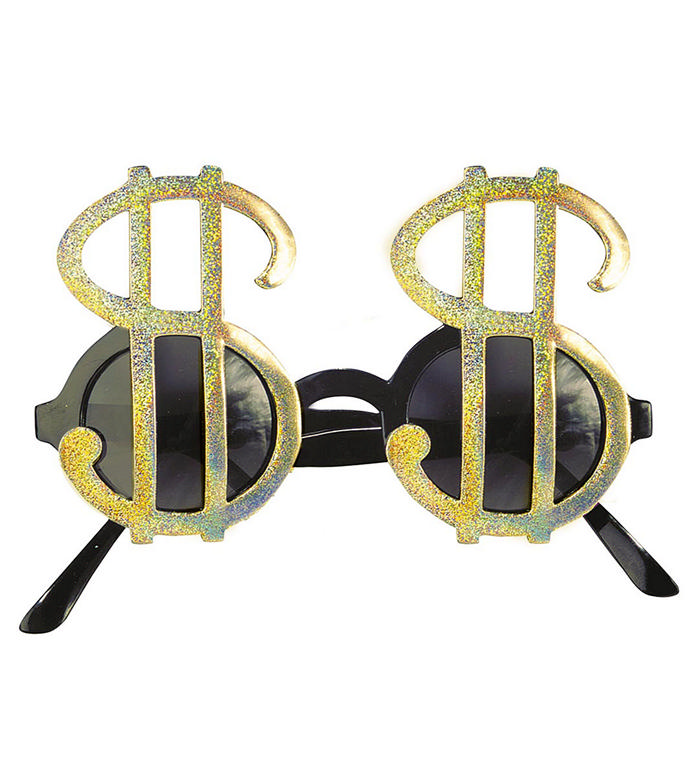 Dollartegn Briller | Pimp Briller - Hovedtilbehør - Temashop
