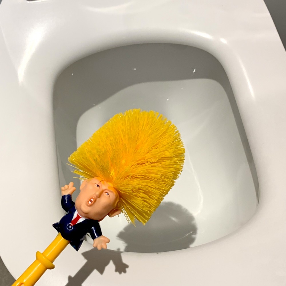 Donald Trump Toiletbørste | Donald Trump Praktisk Til Hjemmet - Temashop