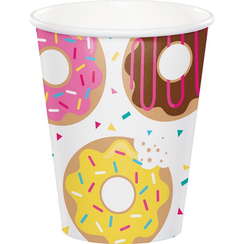 Donut Papkrus - 8 stk (250 ml) | Donut Krus - Temashop