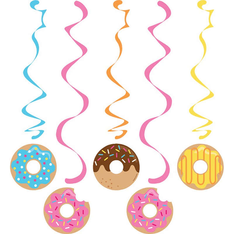 Donut Swirls - 5 stk (76-99 cm) | Donut Spiraler/string - Temashop