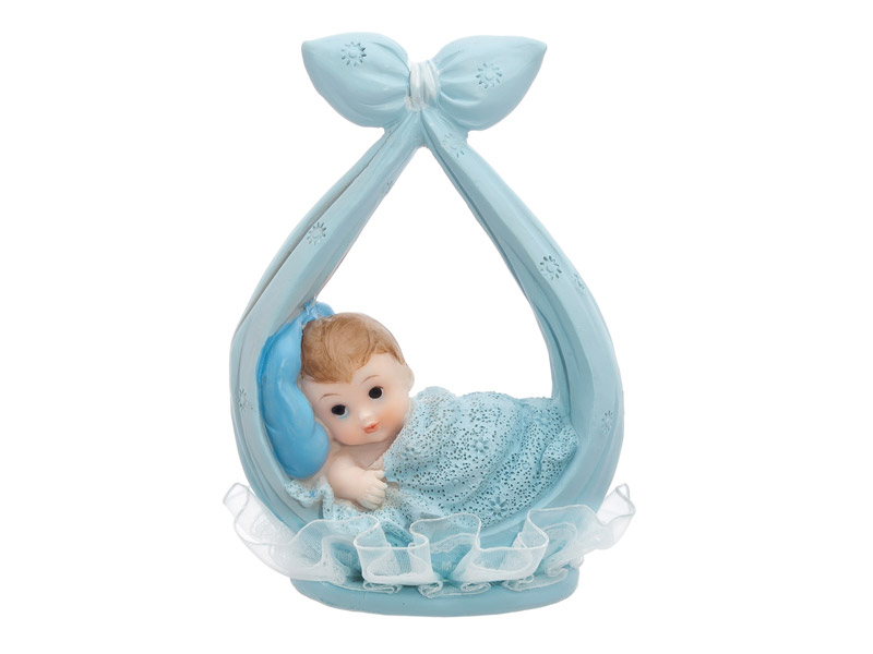 Dreng Topfigur Kagetopper - 1 stk (11 cm) | Dåb Kagefigur / kagetopper - Temashop