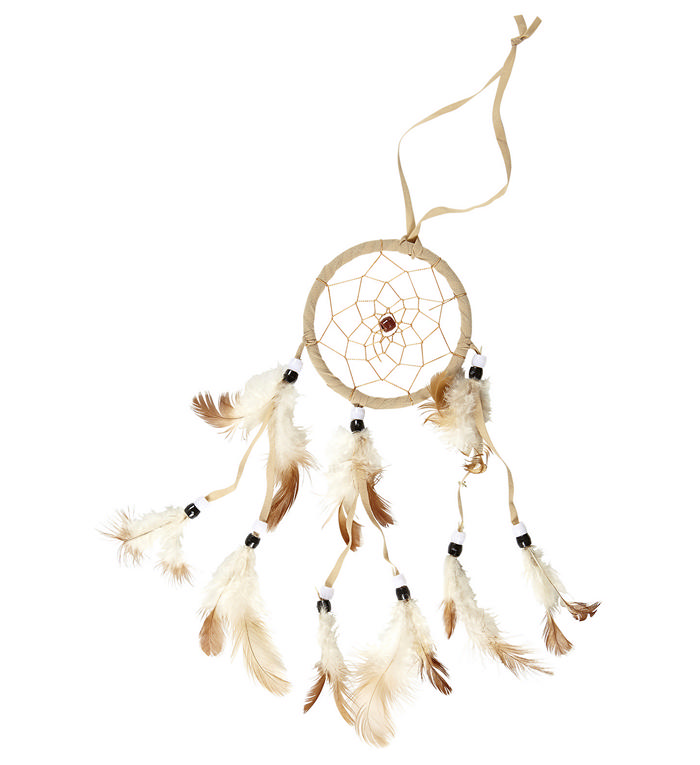 Drømmefanger - 1 stk (9 cm) | Indfødt amerikaner Spiraler/string - Temashop