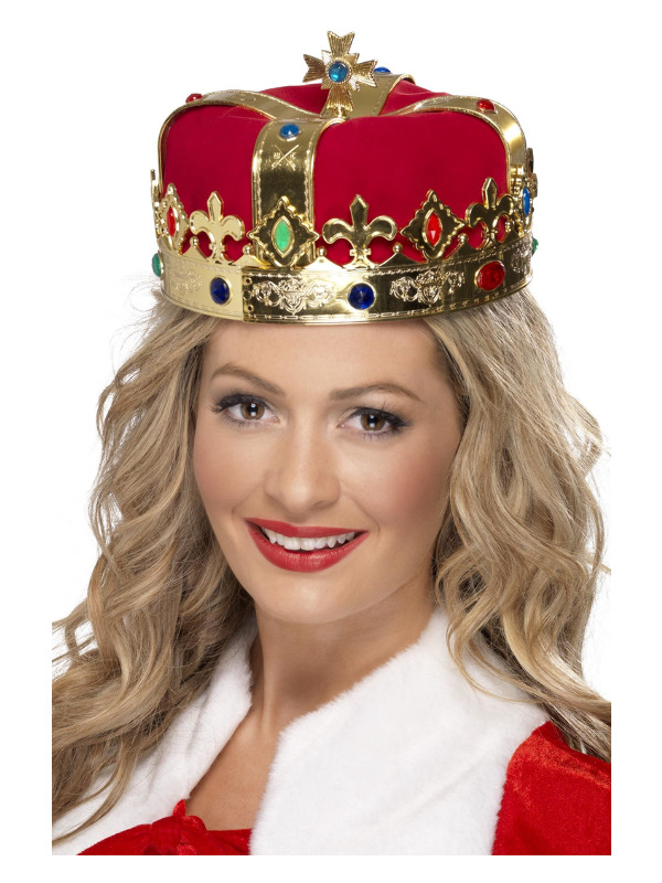 Dronningekrone | Dronning Hat / Hue / Hjelm - Hovedtilbehør - Temashop
