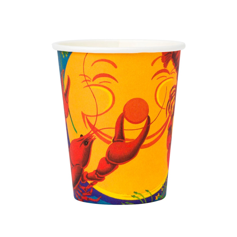 Krebsegilde Papkrus - 8 stk (250 ml) | Krebsegilde Krus - Temashop