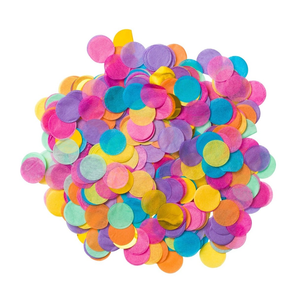 Ombre Konfetti Multi - 1 stk (2,5 cm) | Konfetti tema Konfetti - Temashop