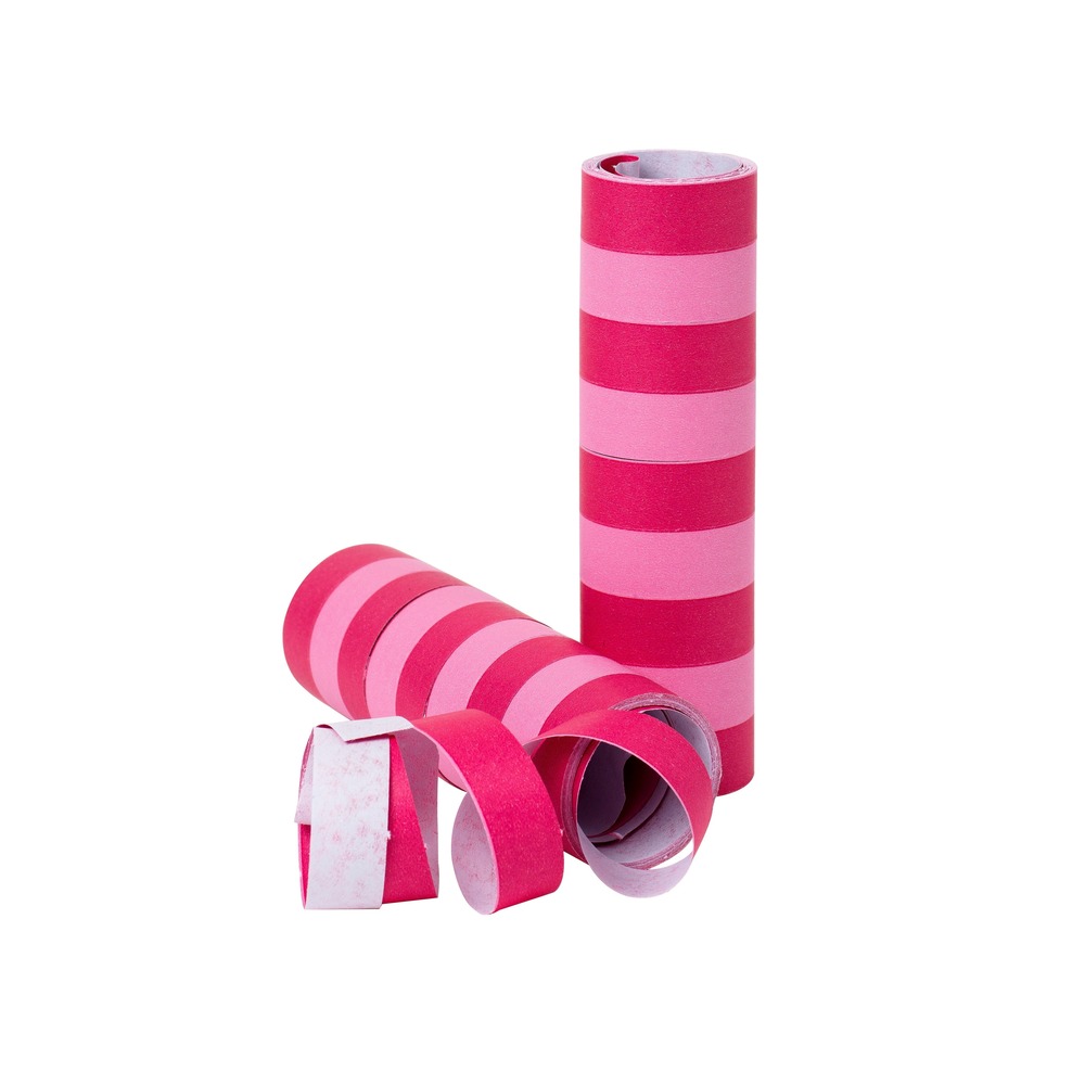 Stribede Serpentiner Pink/Lyserød